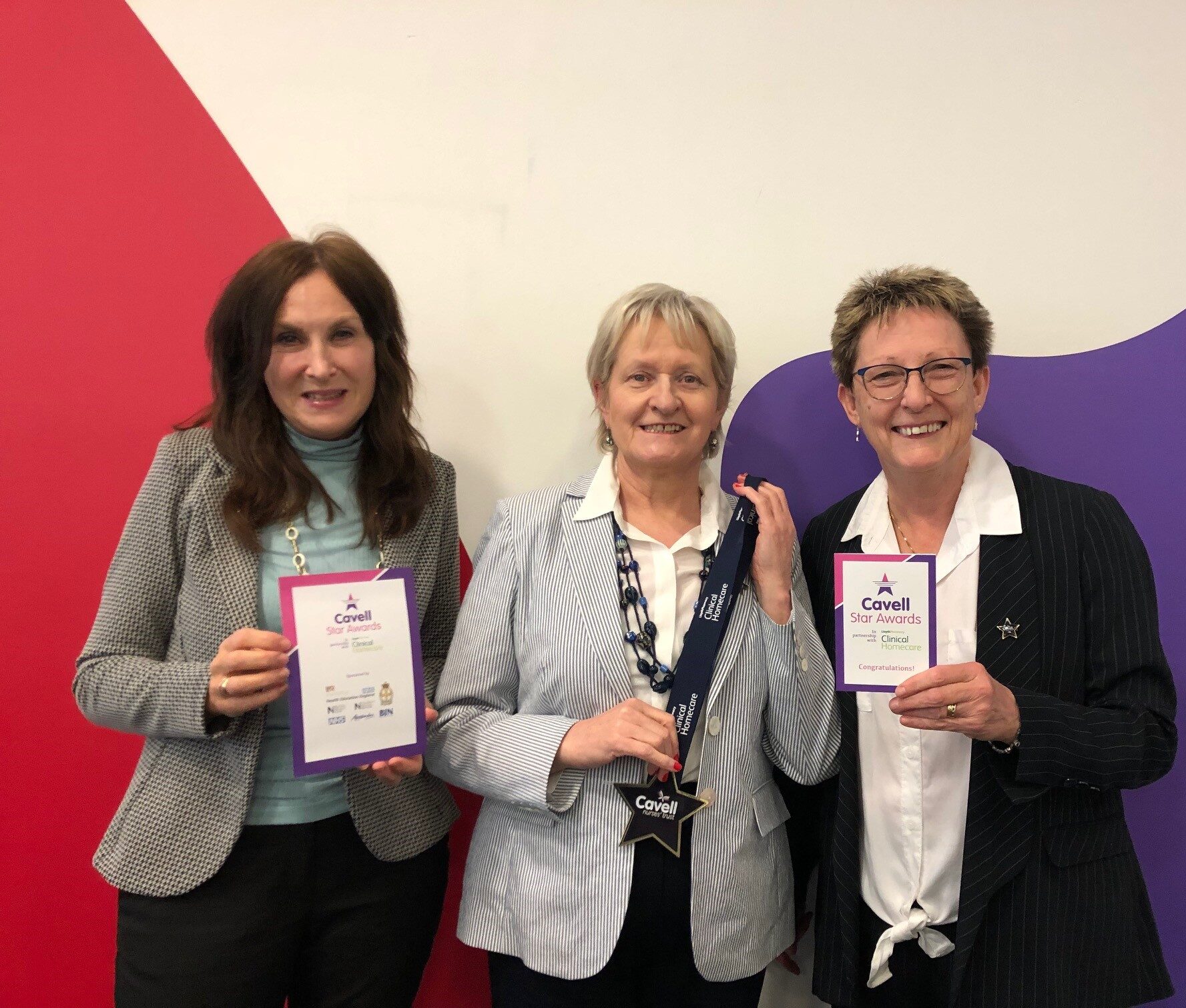 Cavendish Homecare are awarded the Cavell Star Award
