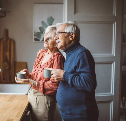 Dementia and Palliative Care patients looking out a window