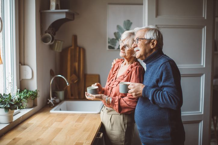 Dementia and Palliative Care patients looking out a window