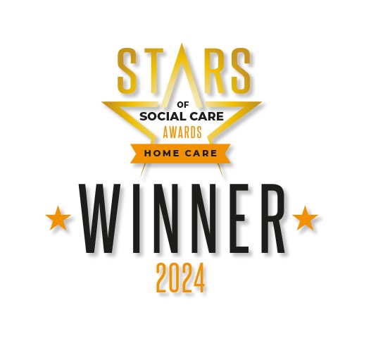 Logo stating Stars of Social Care Winner 2024