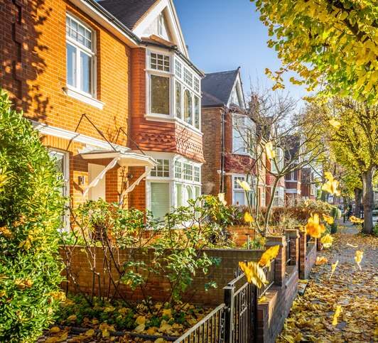 London street in Autumn